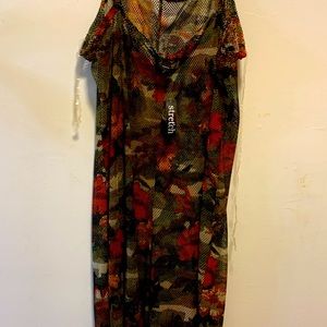 One piece fish net jumpsuit..